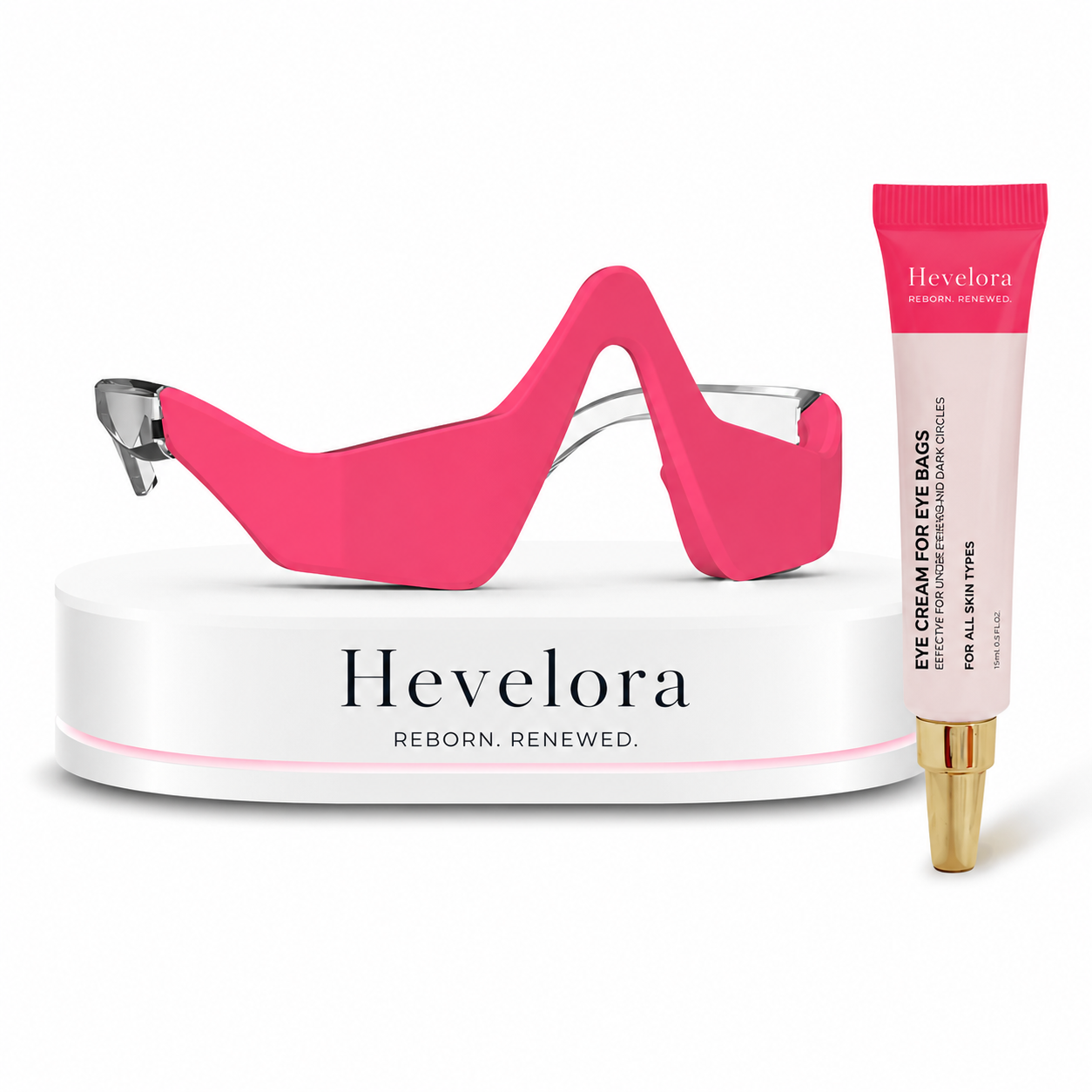 2-in-1 Red Light Therapy + EMS To Erase Eye Bags