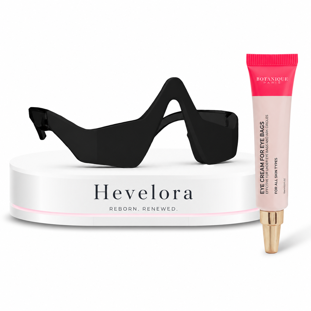 2-in-1 Red Light Therapy + EMS To Erase Eye Bags