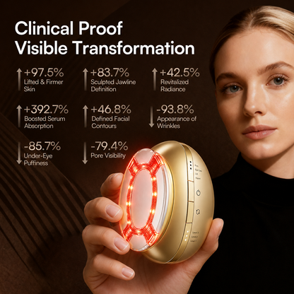 HEVELORA Clinical-Grade RF, EMS & LED Facial Rejuvenation Device