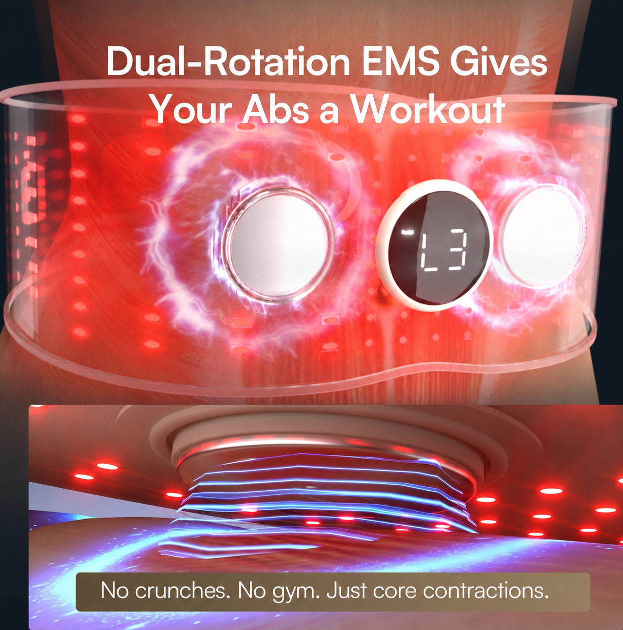Hevelora PULSE Red Light EMS Core Belt