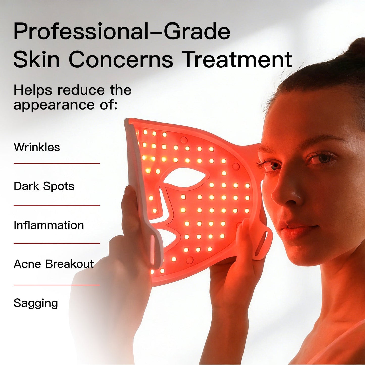 HEVELORA 7-Wavelength LED & NIR Skin Renewal Mask