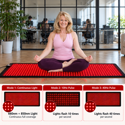 HEVELORA Full Body Red & Infrared Light Therapy Mat