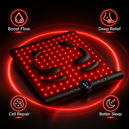 HEVELORA Red Light EMS Foot Therapy Mat