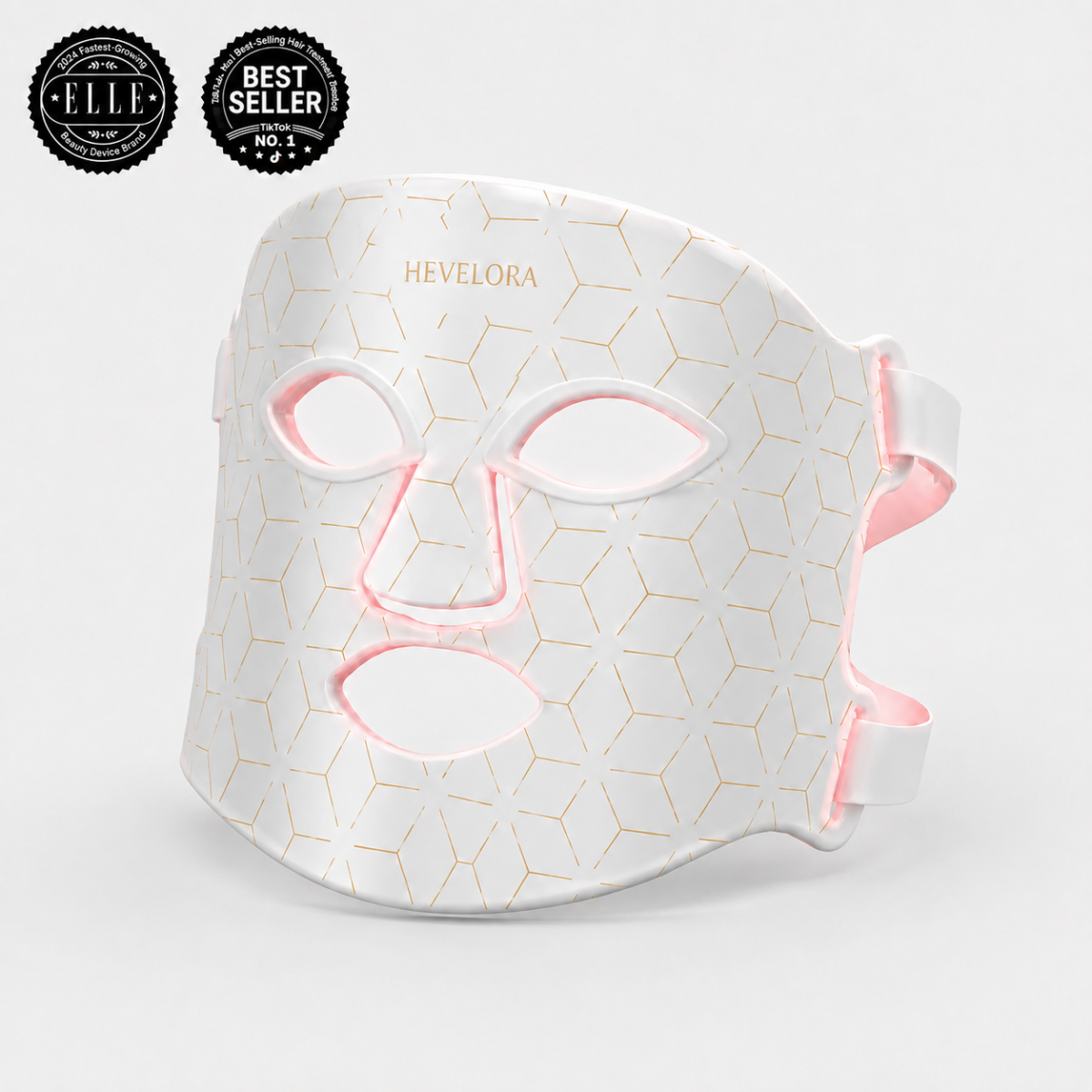 HEVELORA 7-Wavelength LED Light Therapy Face Mask