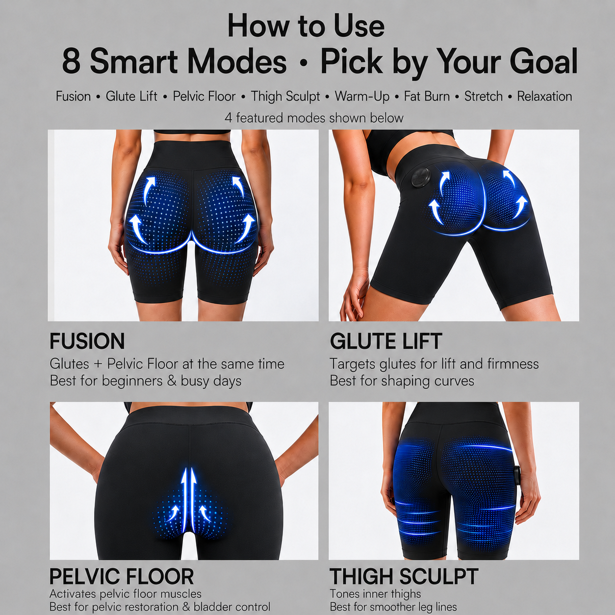HEVELORA EMS Toning Shorts