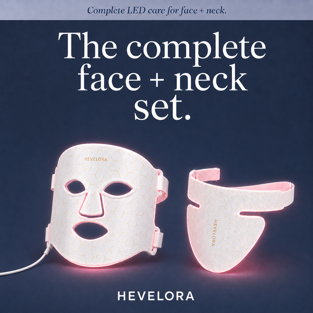 HEVELORA 7-Wavelength LED Light Therapy Face Mask